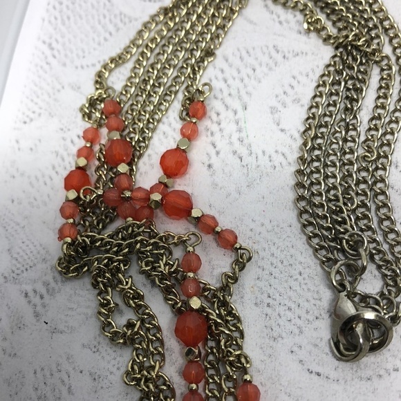 Bundle lot 2 chain and beads multi strand necklaces Ruby Rd + runway curated - Picture 8 of 10